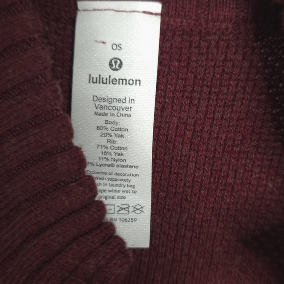 Lululemon Call Me Cozy Mock Turtleneck Zip Front Wrap - Picture 6 of 8